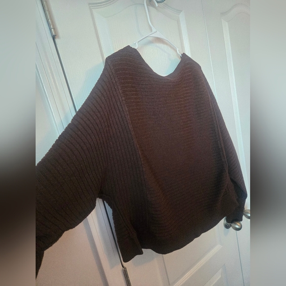 Free People Cozy Brown Women's Sweater Size Large - Picture 3 of 6